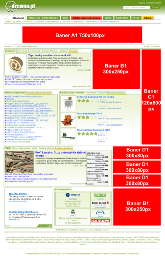 Banery na stronie gł&oacute;wnej