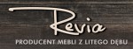 Logo Revia  PRODUCENT MEBLI Z LITEGO DĘBU