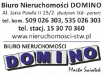 Logo BIURO NIERUCHOMOŚCI DOMINOO 