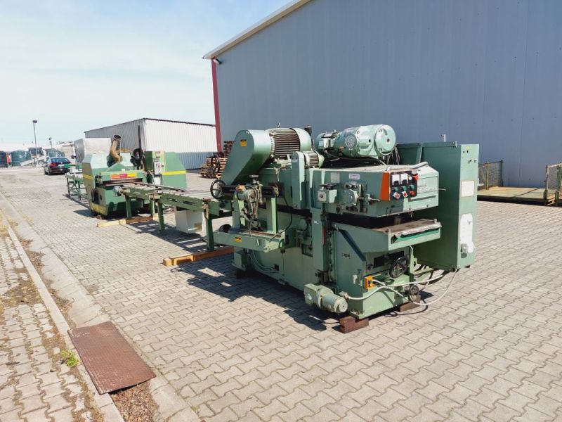 Ciąg technologiczny do strugania i rozcinania tarcicy