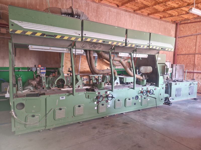 Strugarka czterostronna GRAMA ILSF z podajnikiem do drewna mokrego